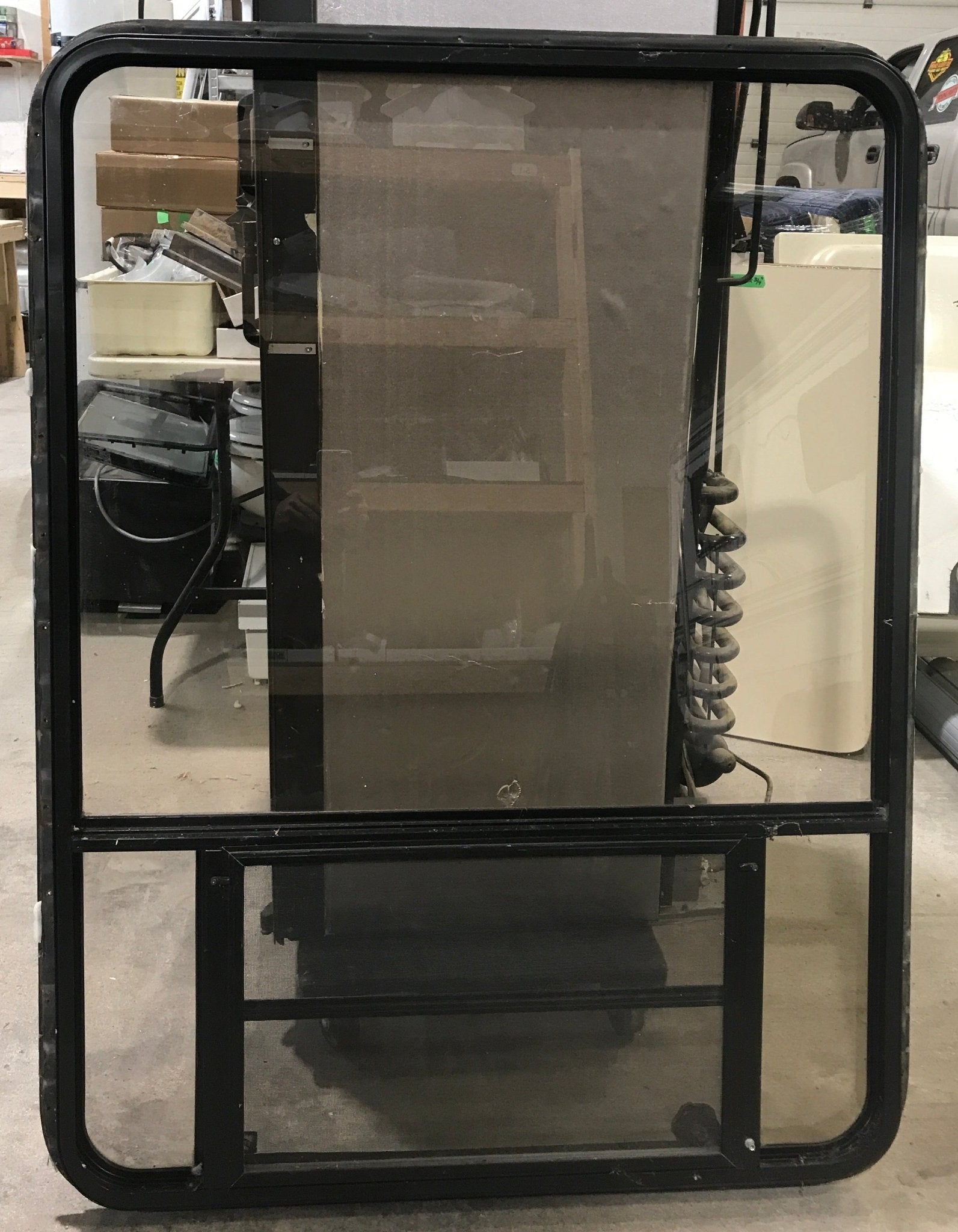 Used Black Radius Opening Window : 36 1/2