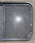 Used Black Radius Opening Window : 36 1/4" W x 21 3/4" H x 1 7/8" - Young Farts RV Parts