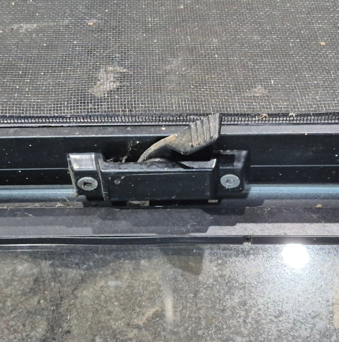 Used Black Radius Opening Window : 36 1/4