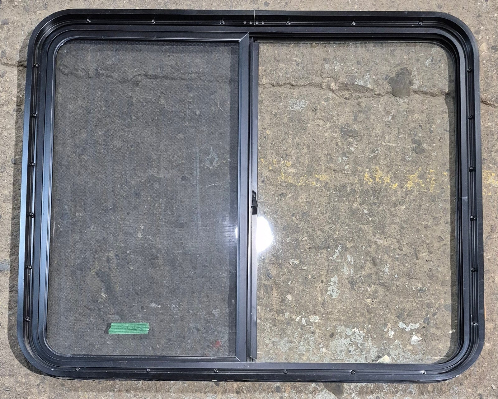 Used Black Radius Opening Window : 36 1/4