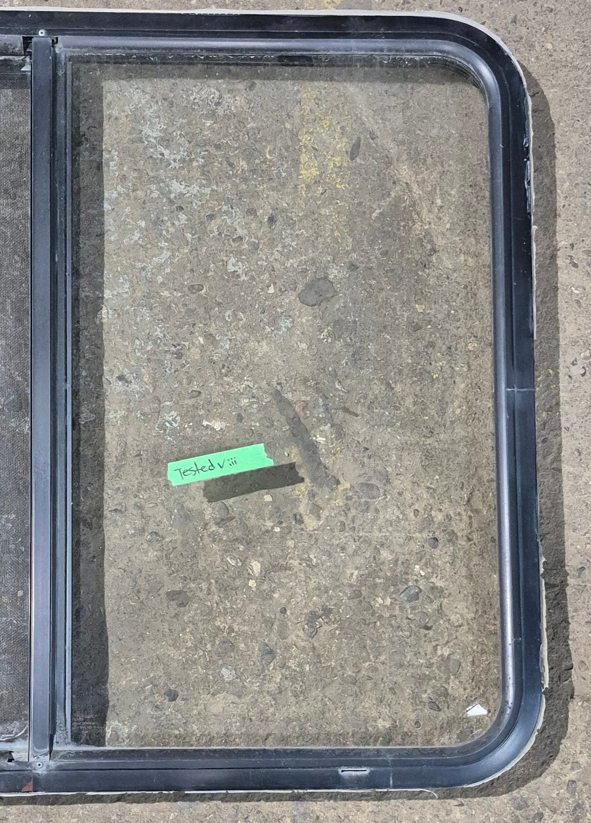 Used Black Radius Opening Window : 36 1/4