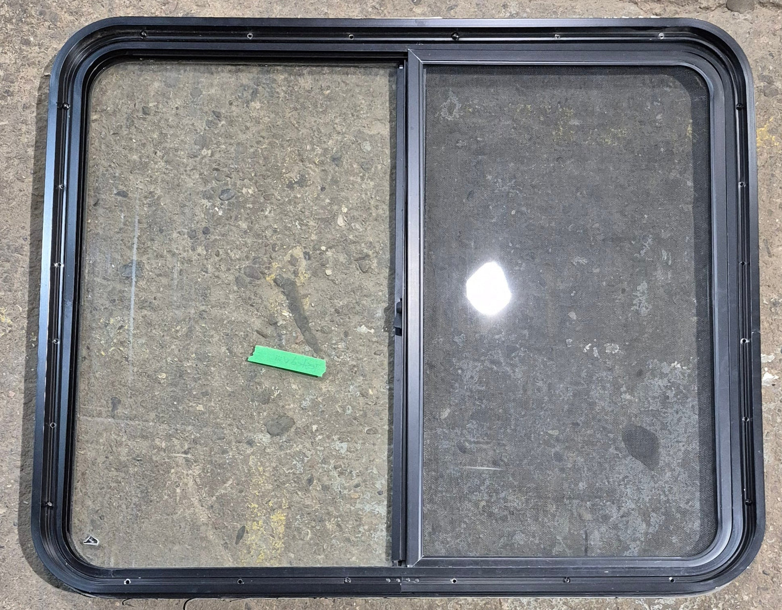 Used Black Radius Opening Window : 36 1/4