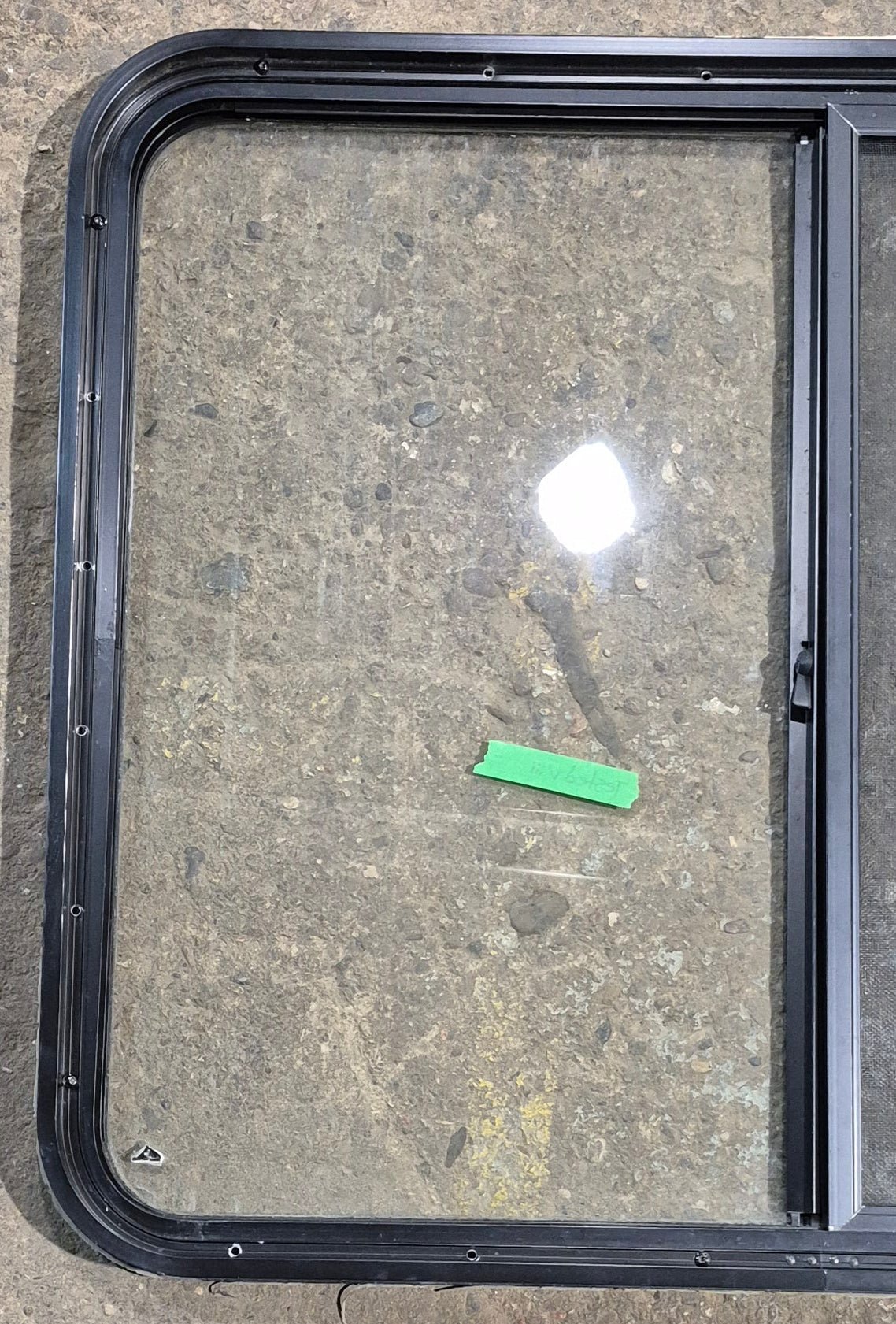Used Black Radius Opening Window : 36 1/4