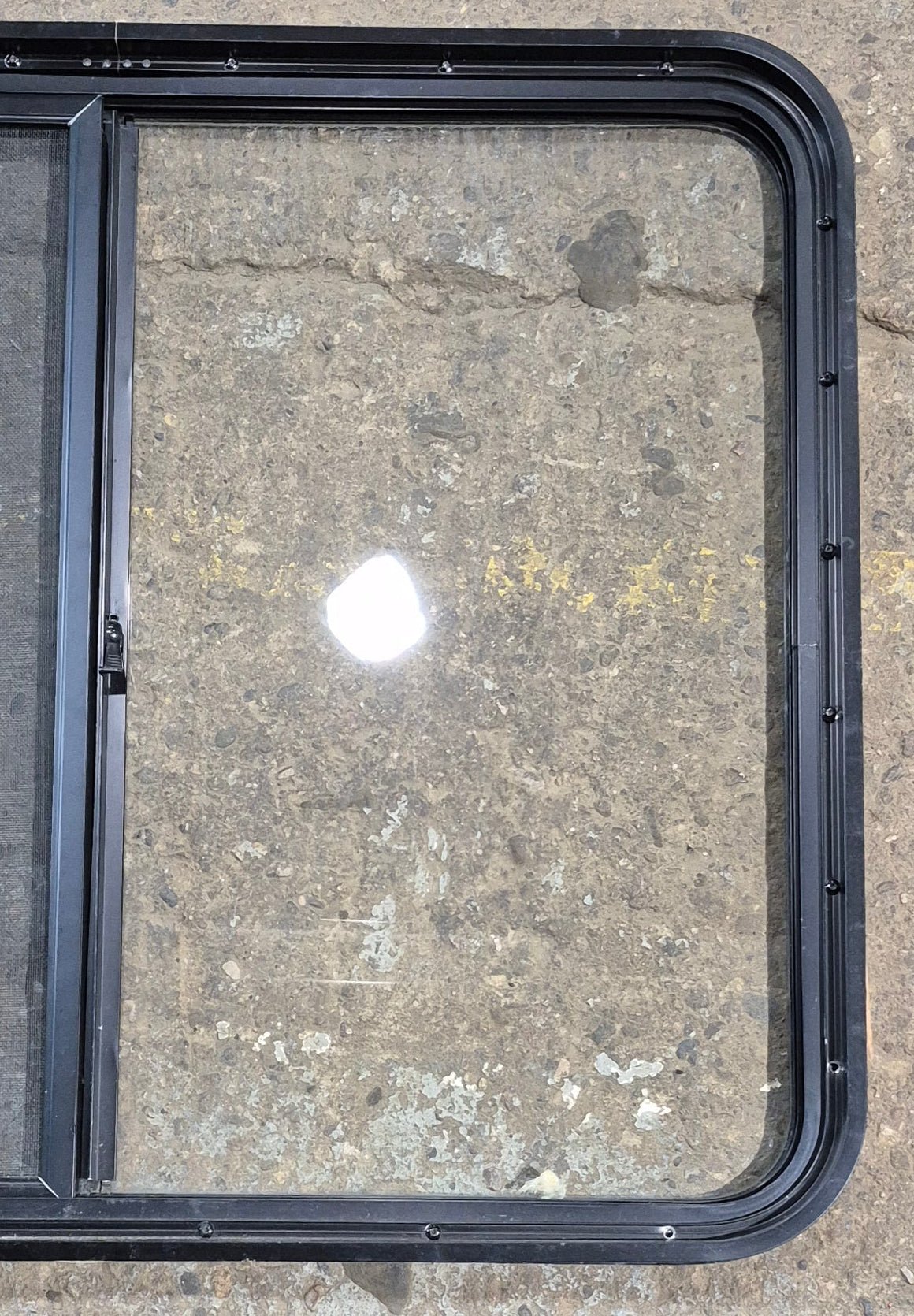 Used Black Radius Opening Window : 36 1/4