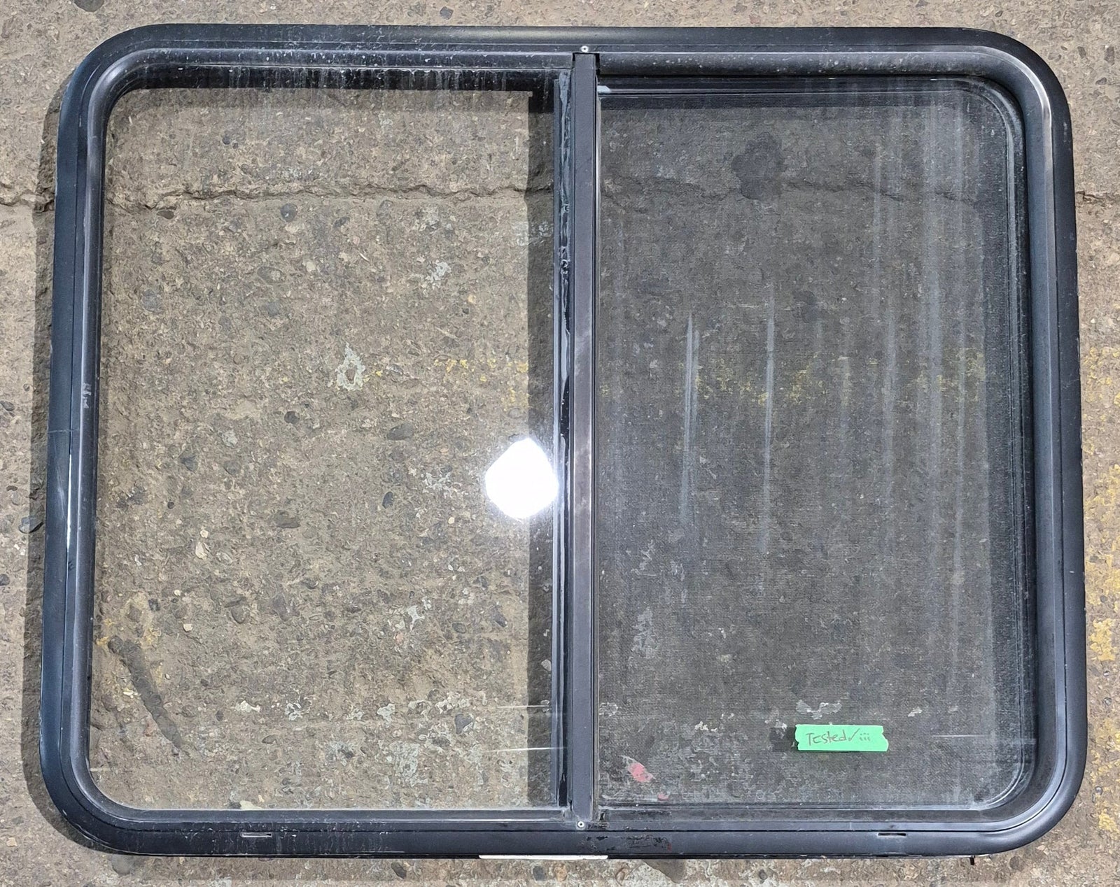 Used Black Radius Opening Window : 36 1/4