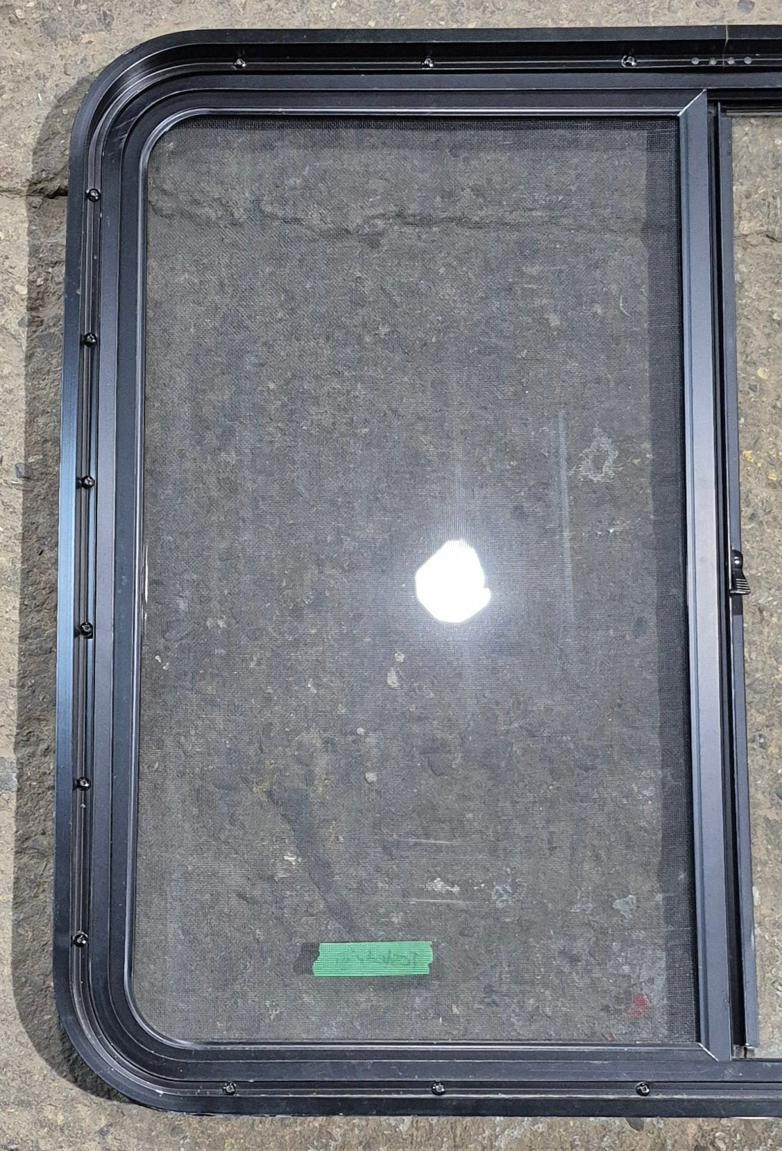 Used Black Radius Opening Window : 36 1/4