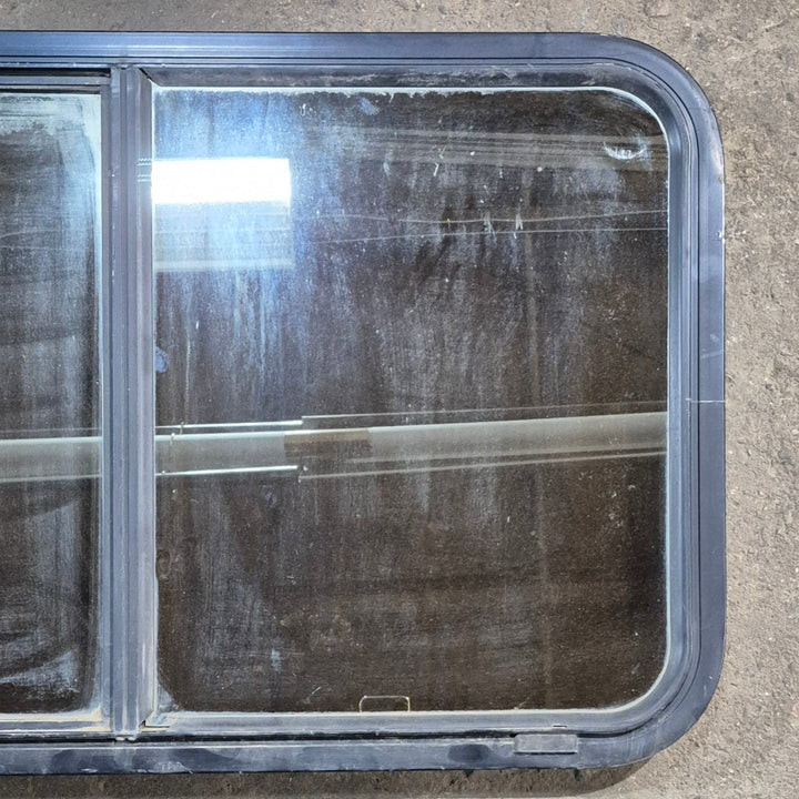 Used Black Radius Opening Window - 36.25 X 21.75 X 2 - Young Farts RV Parts
