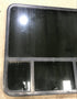 Used Black Radius Opening Window : 39 1/2" W x 39 1/2" H x 1 7/8" D - Young Farts RV Parts