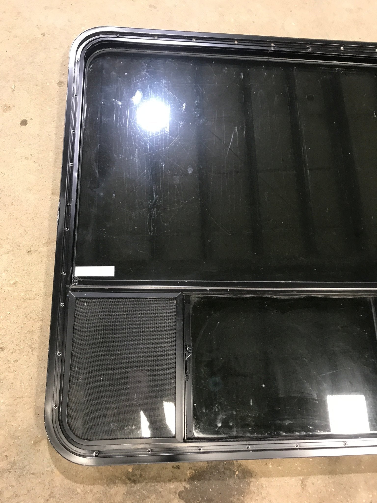 Used Black Radius Opening Window : 39 1/2