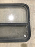 Used Black Radius Opening Window : 41 1/2" W x 21 1/2" H x 2" D - Young Farts RV Parts
