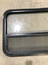 Used Black Radius Opening Window : 41 1/2" W x 21 1/2" H x 2" D - Young Farts RV Parts
