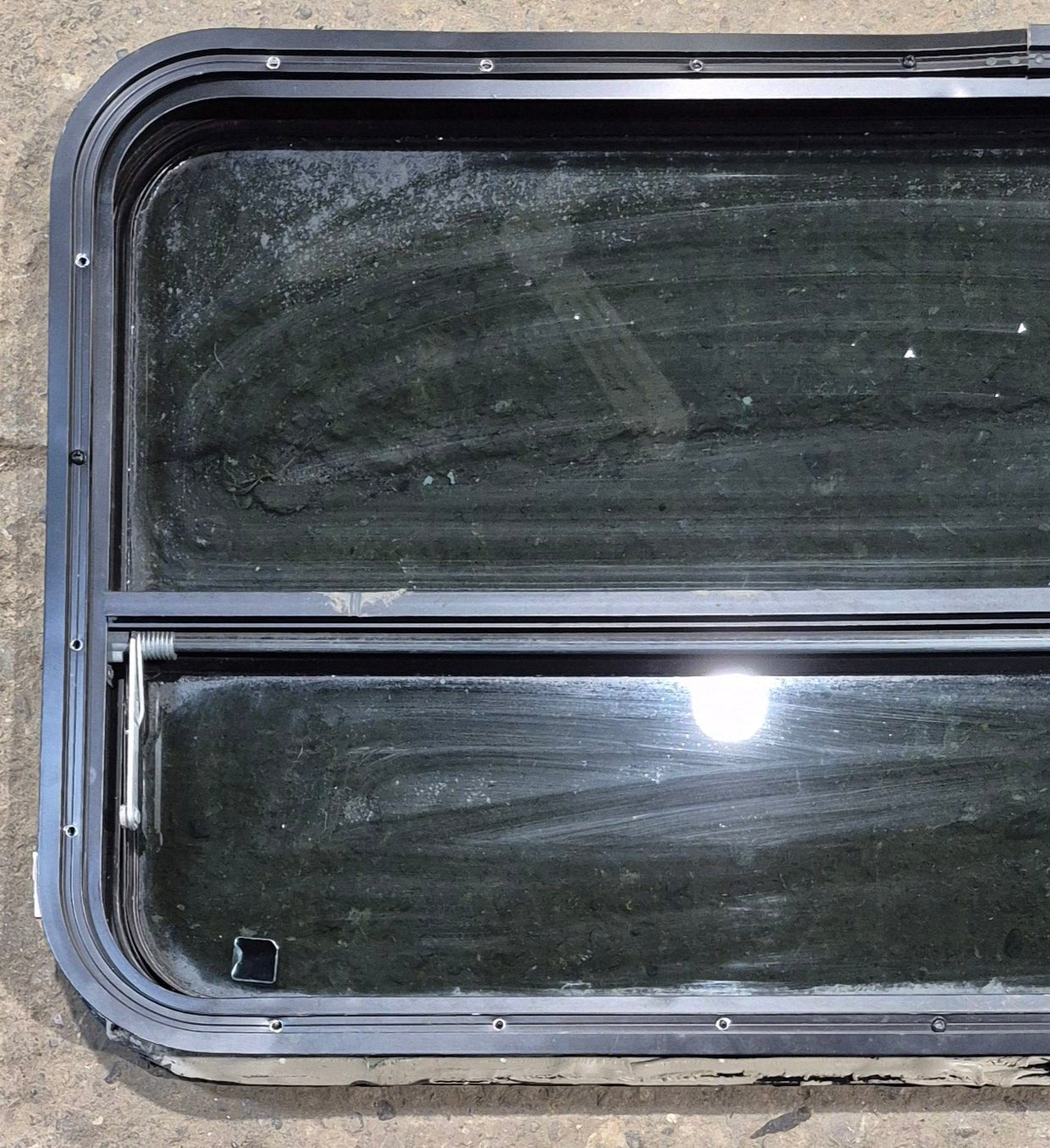 Used Black Radius Opening Window : 41 1/4