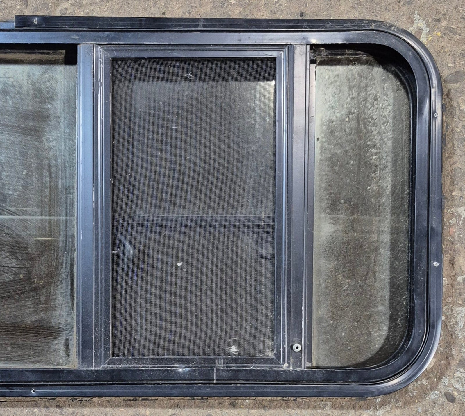 Used Black Radius Opening Window : 41 5/8