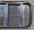 Used Black Radius Opening Window : 41 5/8" W x 17 7/8" H x 1 1/2" D - Young Farts RV Parts