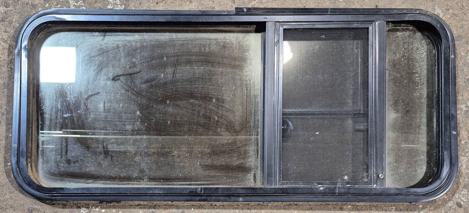 Used Black Radius Opening Window : 41 5/8