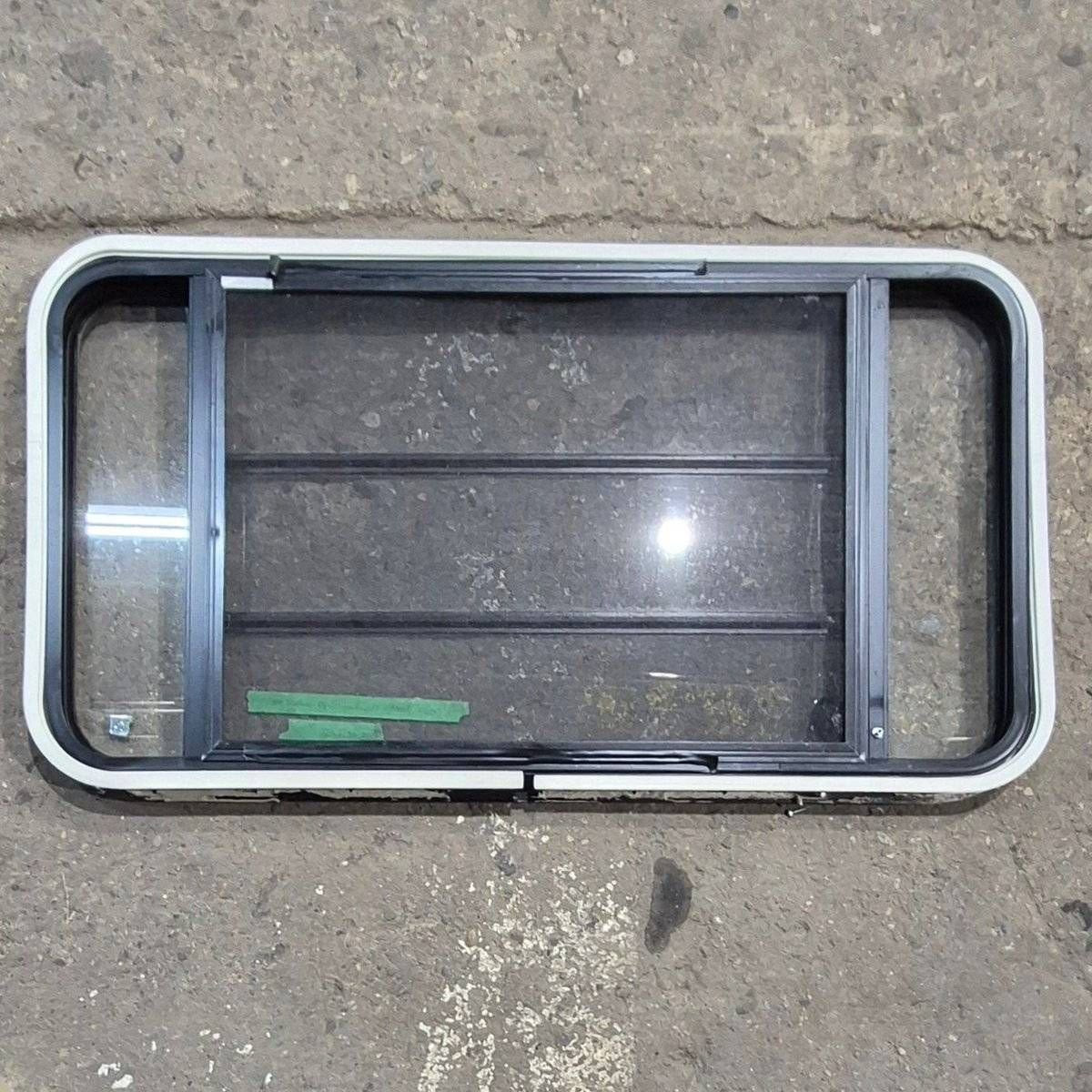 Used Black Radius Opening Window - 41.625 X 21.875 X 1.625 - Young Farts RV Parts