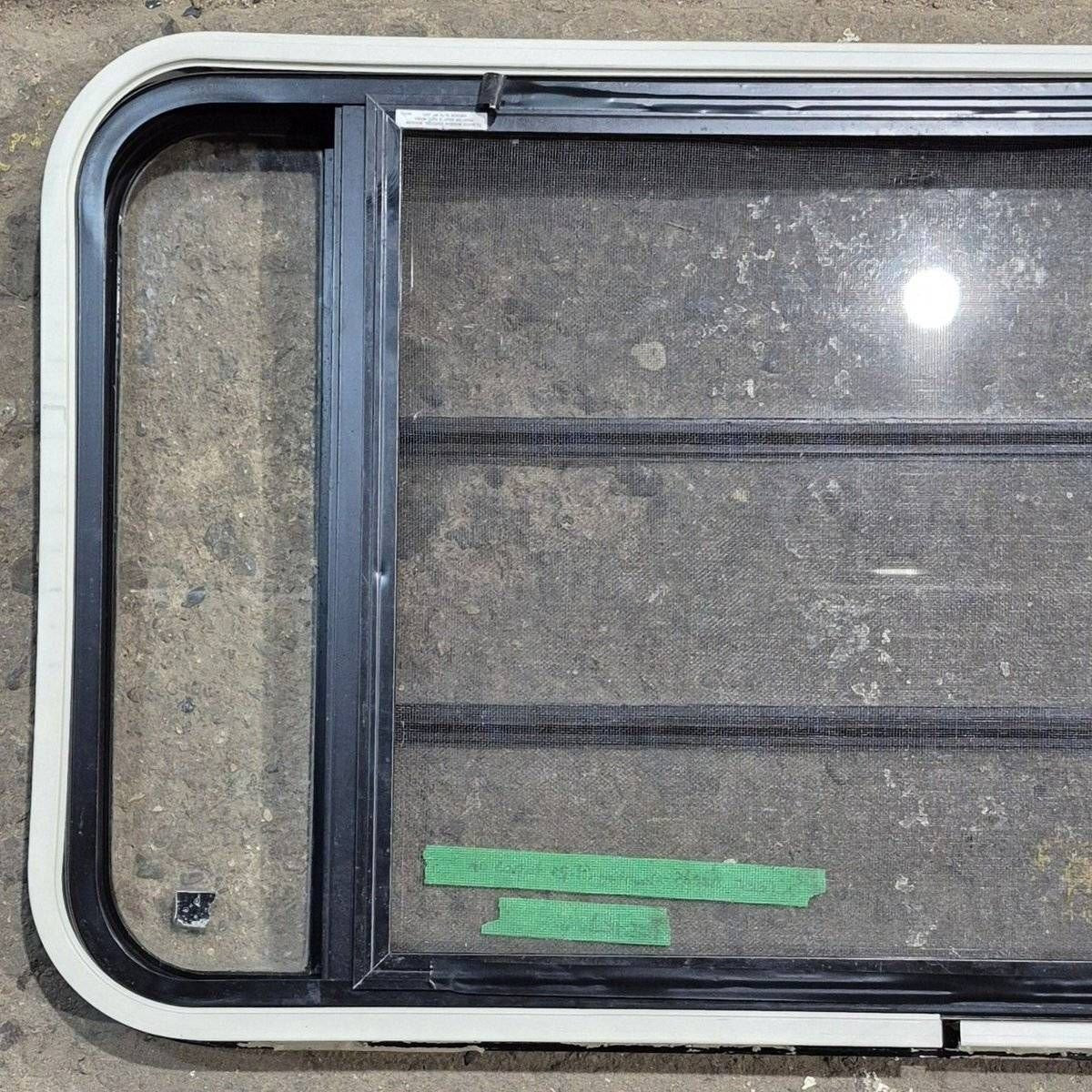 Used Black Radius Opening Window - 41.625 X 21.875 X 1.625 - Young Farts RV Parts
