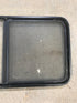 Used Black Radius Opening Window : 42 1/2" W x 22 1/2" H x 2" D - Young Farts RV Parts