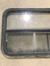 Used Black Radius Opening Window : 42 1/2" W x 22 1/2" H x 2" D - Young Farts RV Parts
