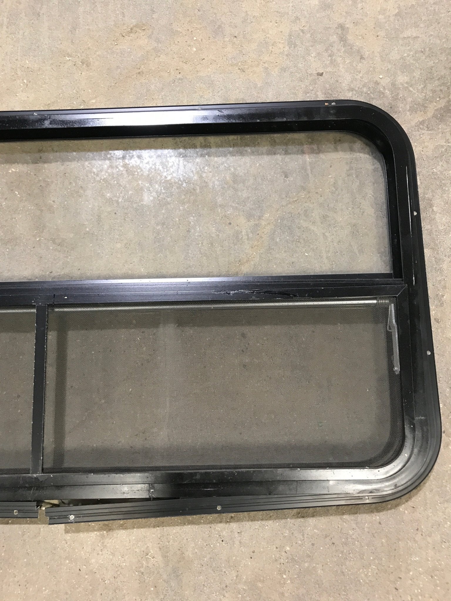 Used Black Radius Opening Window : 42 1/2