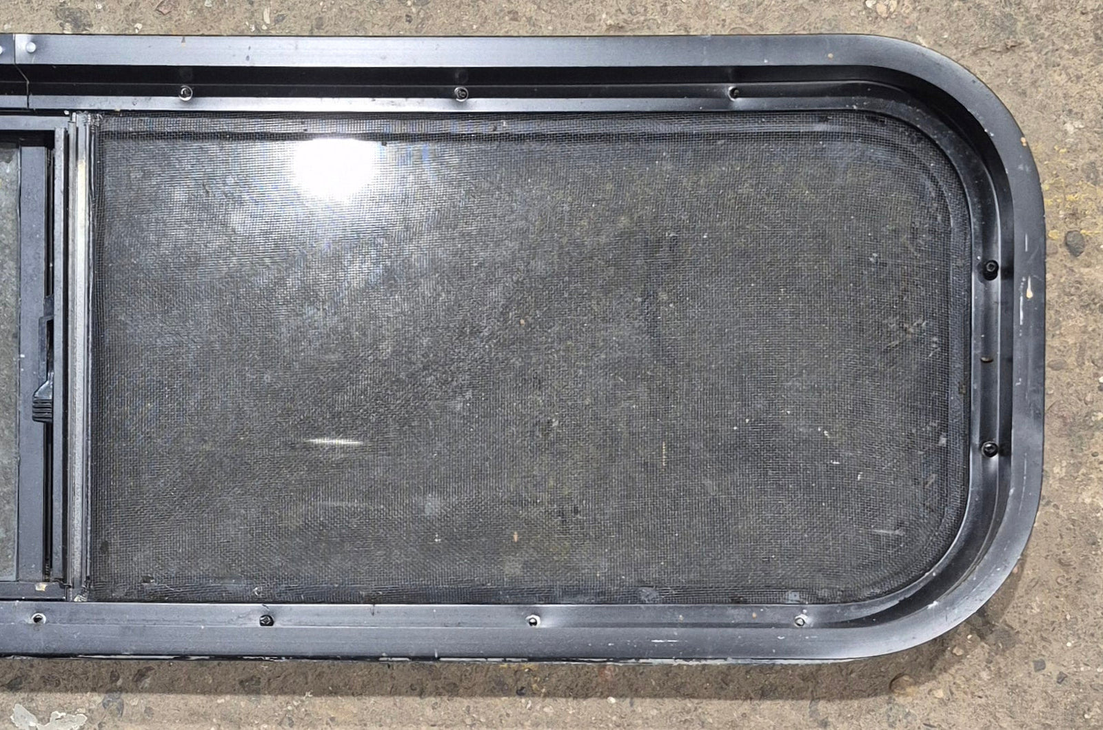 Used Black Radius Opening Window : 42 1/4