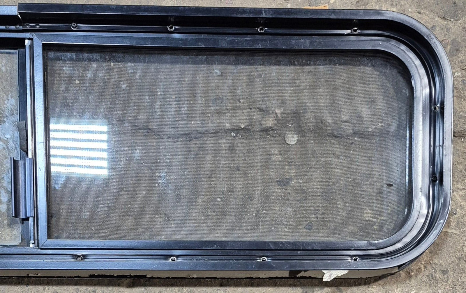 Used Black Radius Opening Window : 42 1/4
