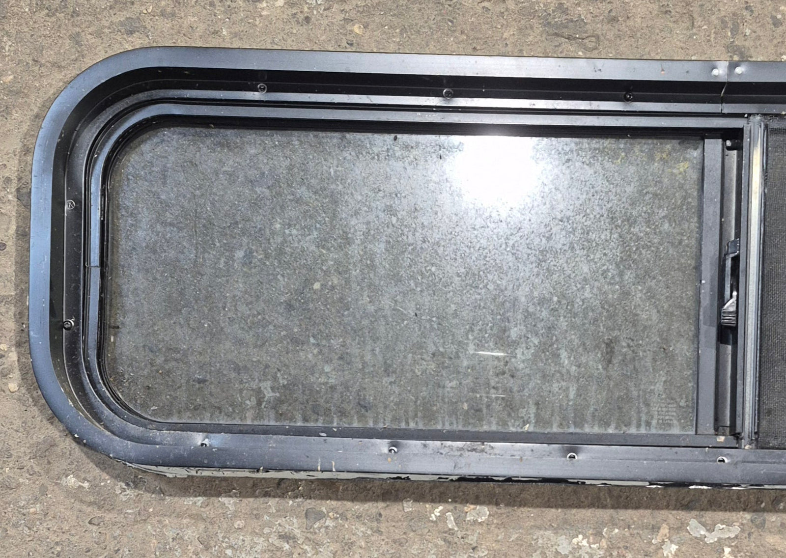 Used Black Radius Opening Window : 42 1/4