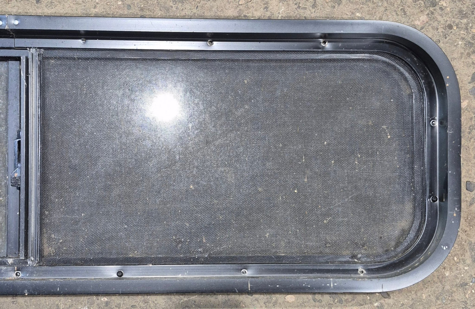 Used Black Radius Opening Window : 42 1/4