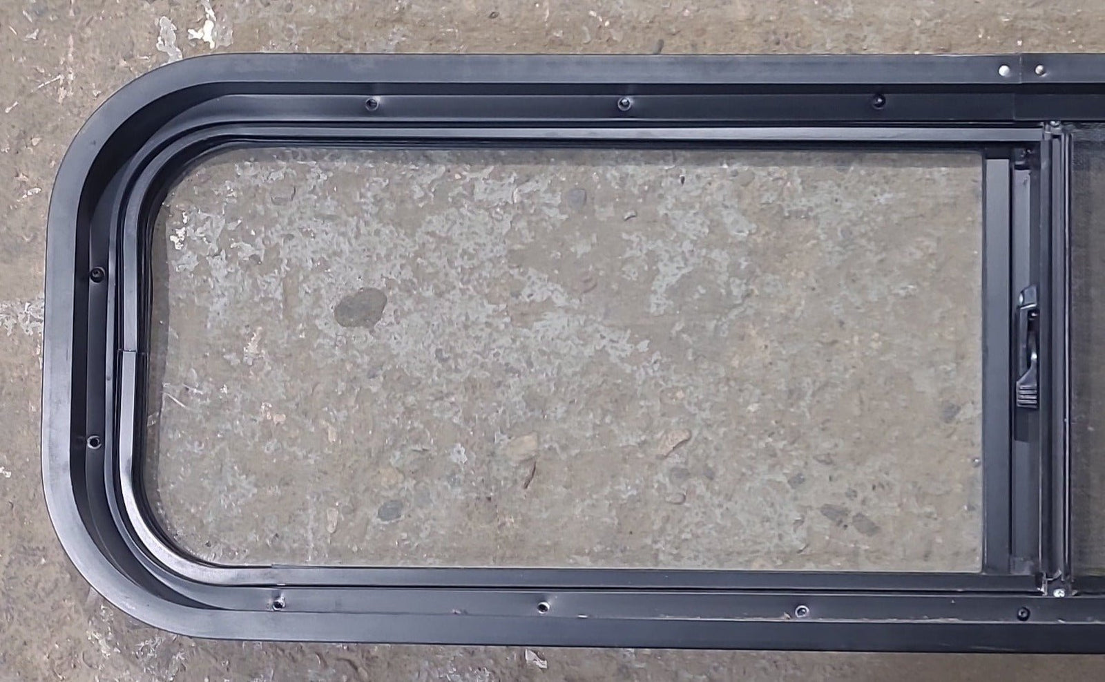 Used Black Radius Opening Window : 42 1/4