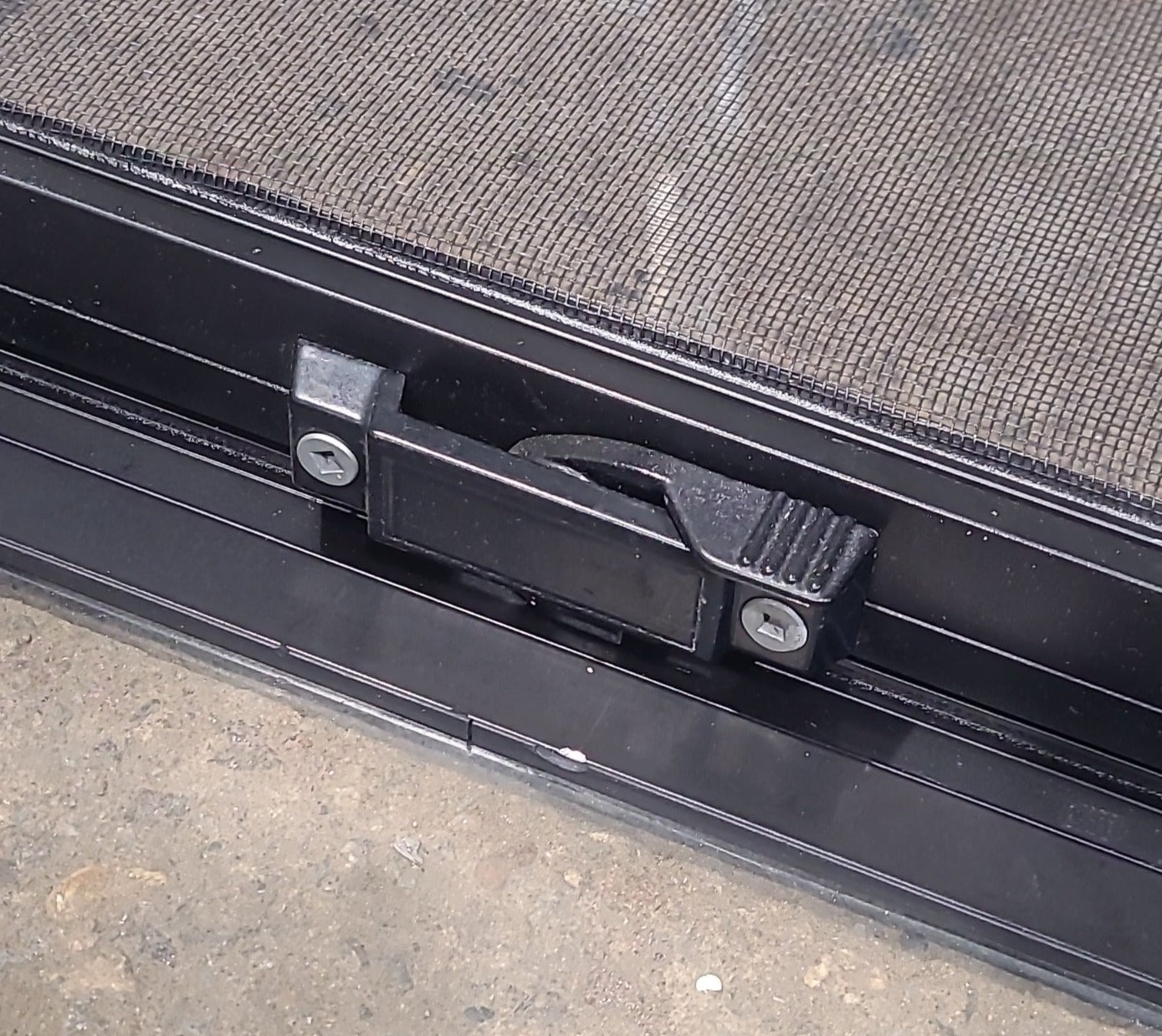 Used Black Radius Opening Window : 42 1/4