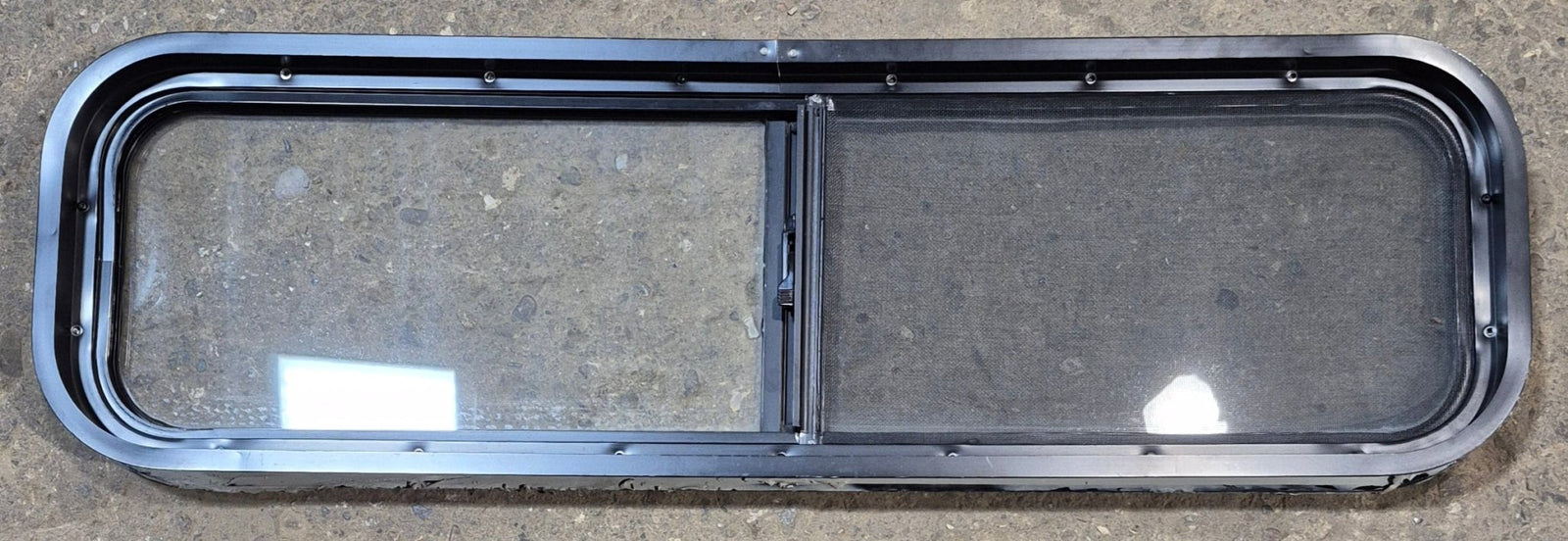 Used Black Radius Opening Window : 42 1/4