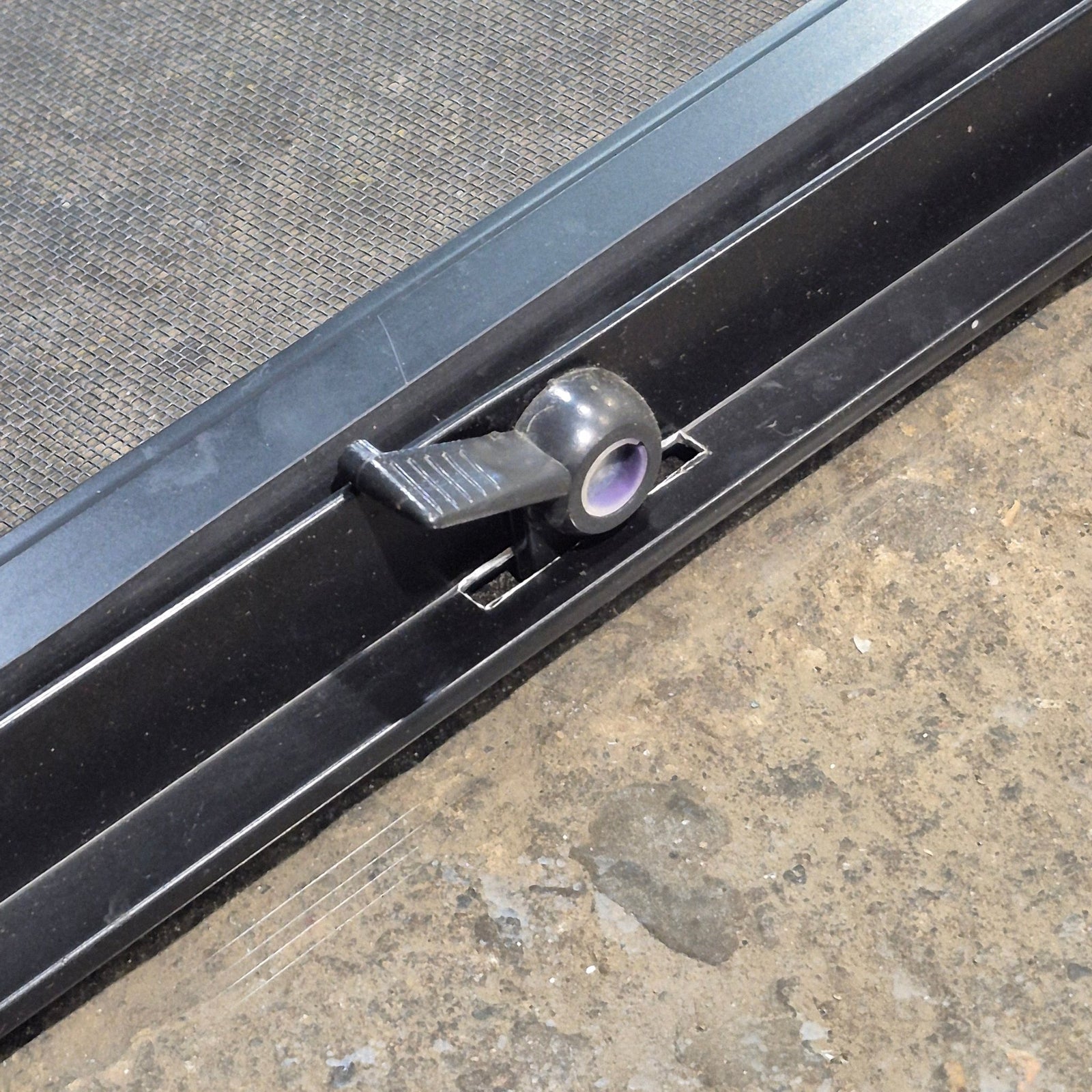 Used Black Radius Opening Window : 42 1/4