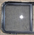 Used Black Radius Opening Window : 42 1/4" W x 21 3/4" H x 1 3/4" - Young Farts RV Parts