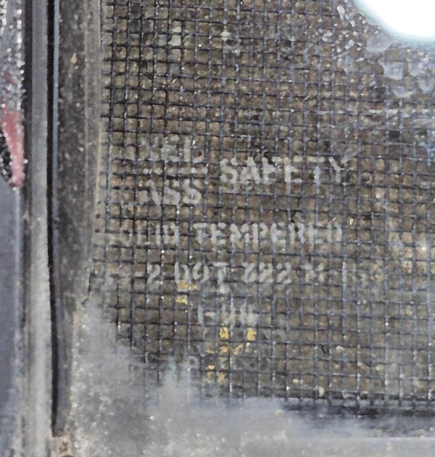 Used Black Radius Opening Window : 42 1/4" W x 21 3/4" H x 1 3/4" - Young Farts RV Parts