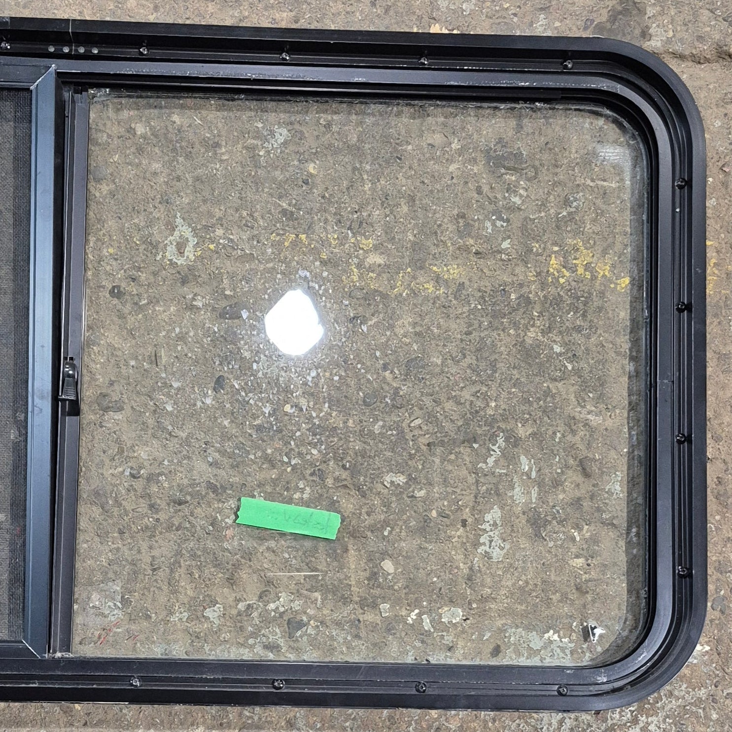 Used Black Radius Opening Window : 42 1/4