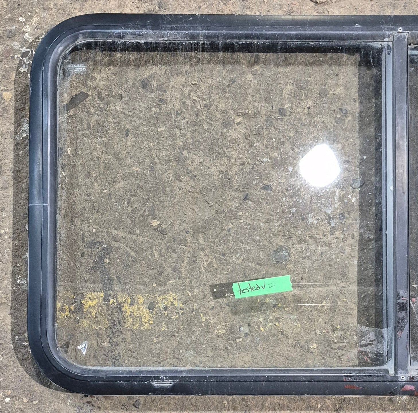 Used Black Radius Opening Window : 42 1/4
