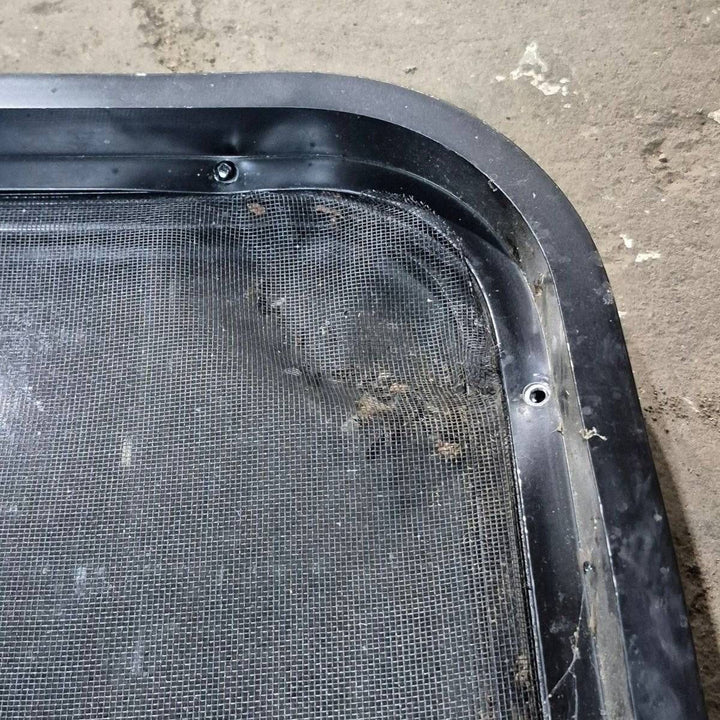 Used Black Radius Opening Window - 44 1/4 X 23 3/4 X 2 - Young Farts RV Parts