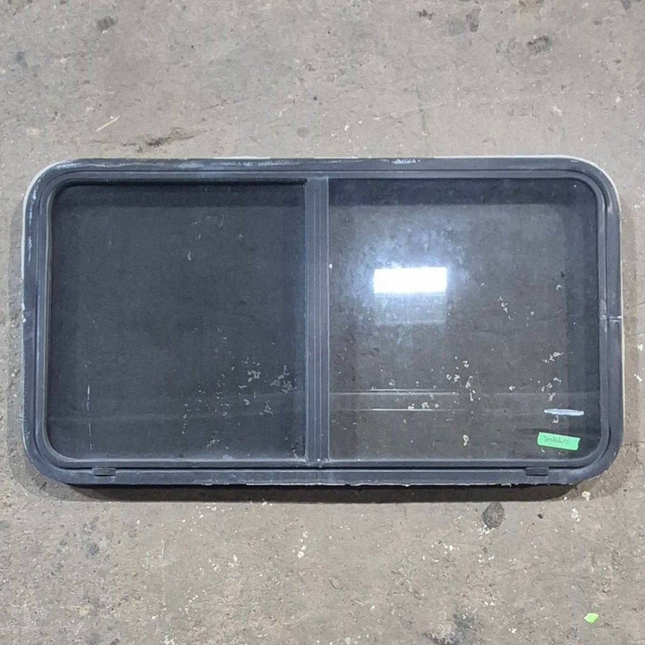 Used Black Radius Opening Window - 44 1/4 X 23 3/4 X 2 - Young Farts RV Parts