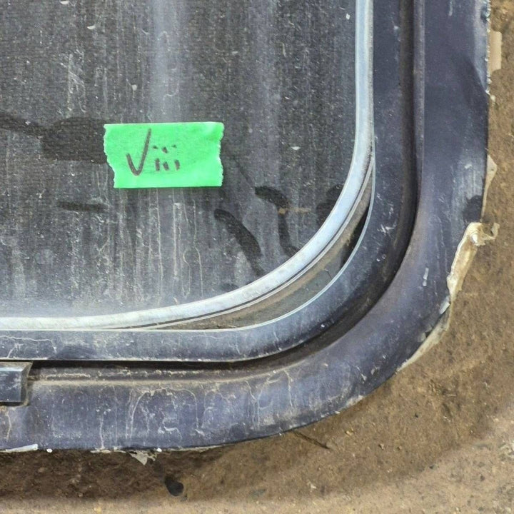 Used Black Radius Opening Window - 44 1/4 X 35 3/4 X 1 3/4 - Young Farts RV Parts
