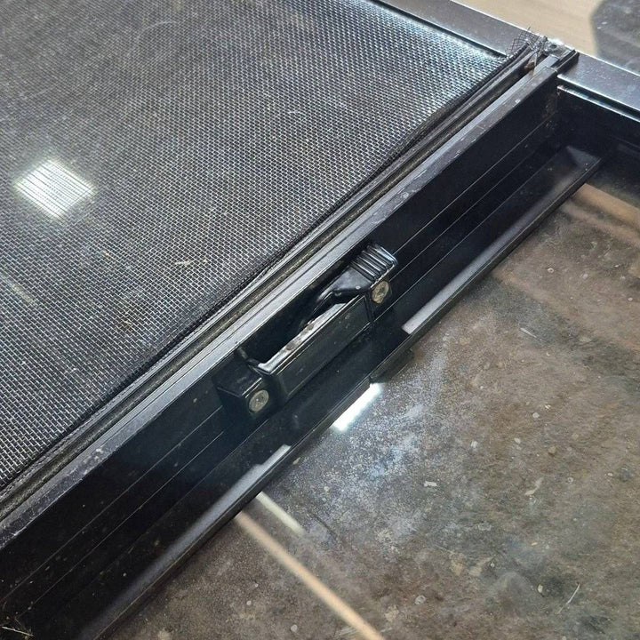 Used Black Radius Opening Window - 44 1/4 X 35 3/4 X 1 3/4 - Young Farts RV Parts