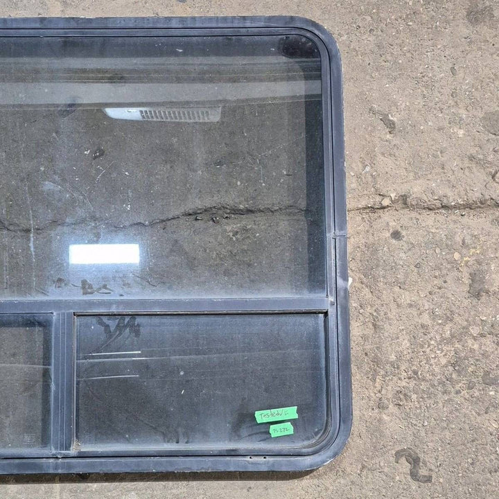 Used Black Radius Opening Window - 44.25 X 35.5 X 1.875 - Young Farts RV Parts