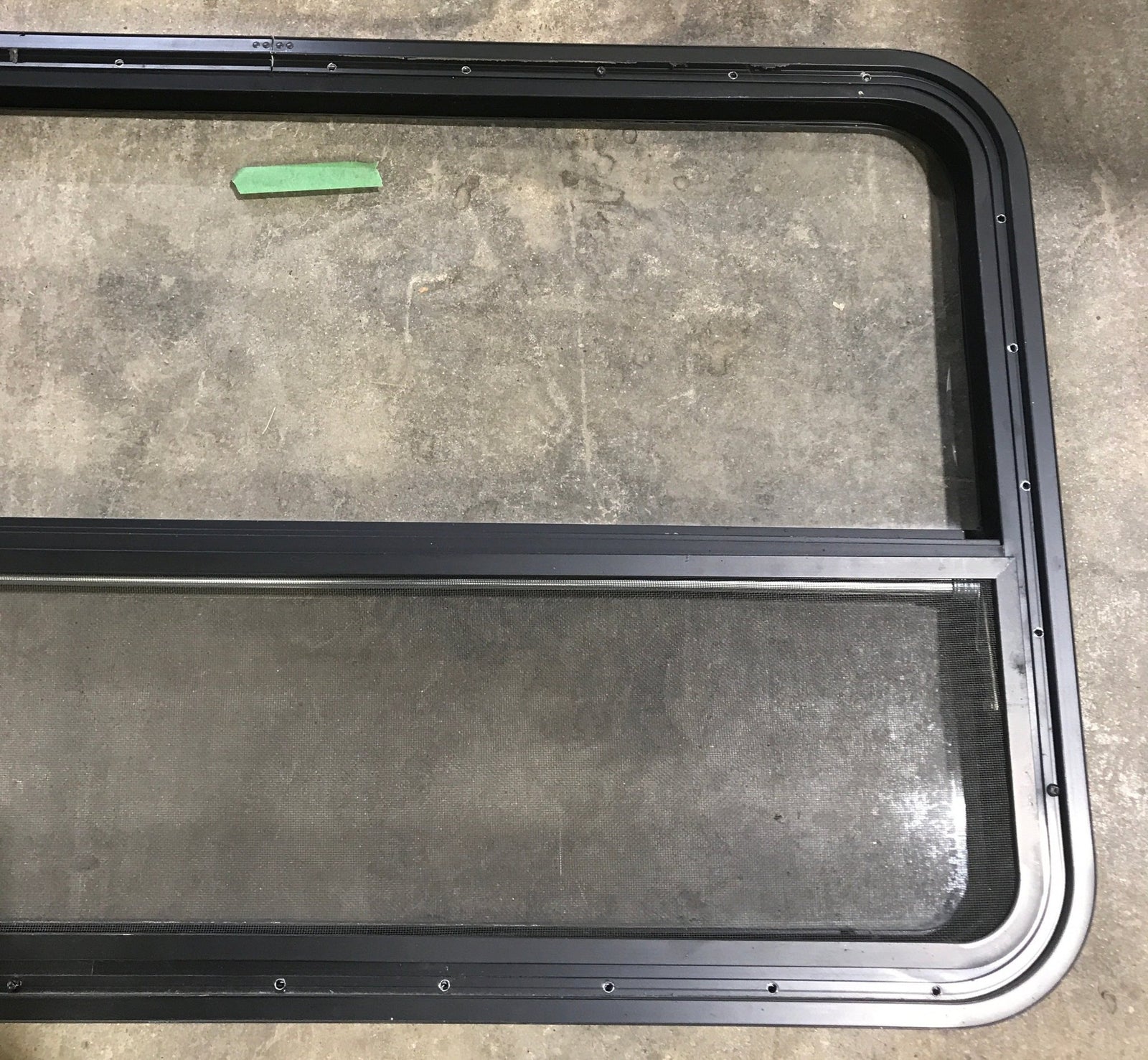 Used Black Radius Opening Window : 45 1/2