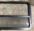 Used Black Radius Opening Window : 45 1/2" W x 25 1/2" H x 2" D - Young Farts RV Parts
