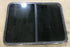 Used Black Radius Opening Window : 45 1/2" W x 34 1/2" H x 1 7/8" D - Young Farts RV Parts
