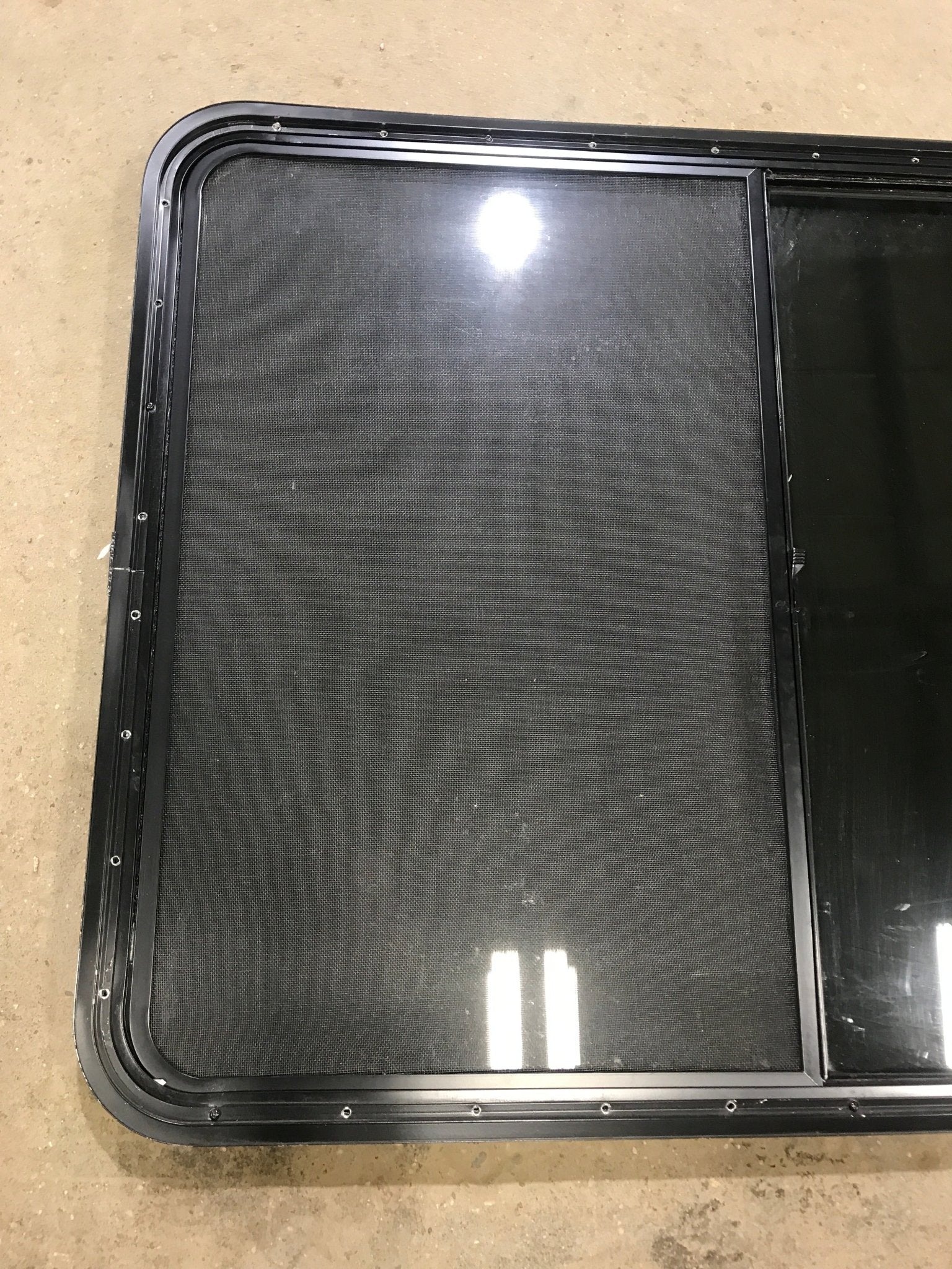 Used Black Radius Opening Window : 45 1/2