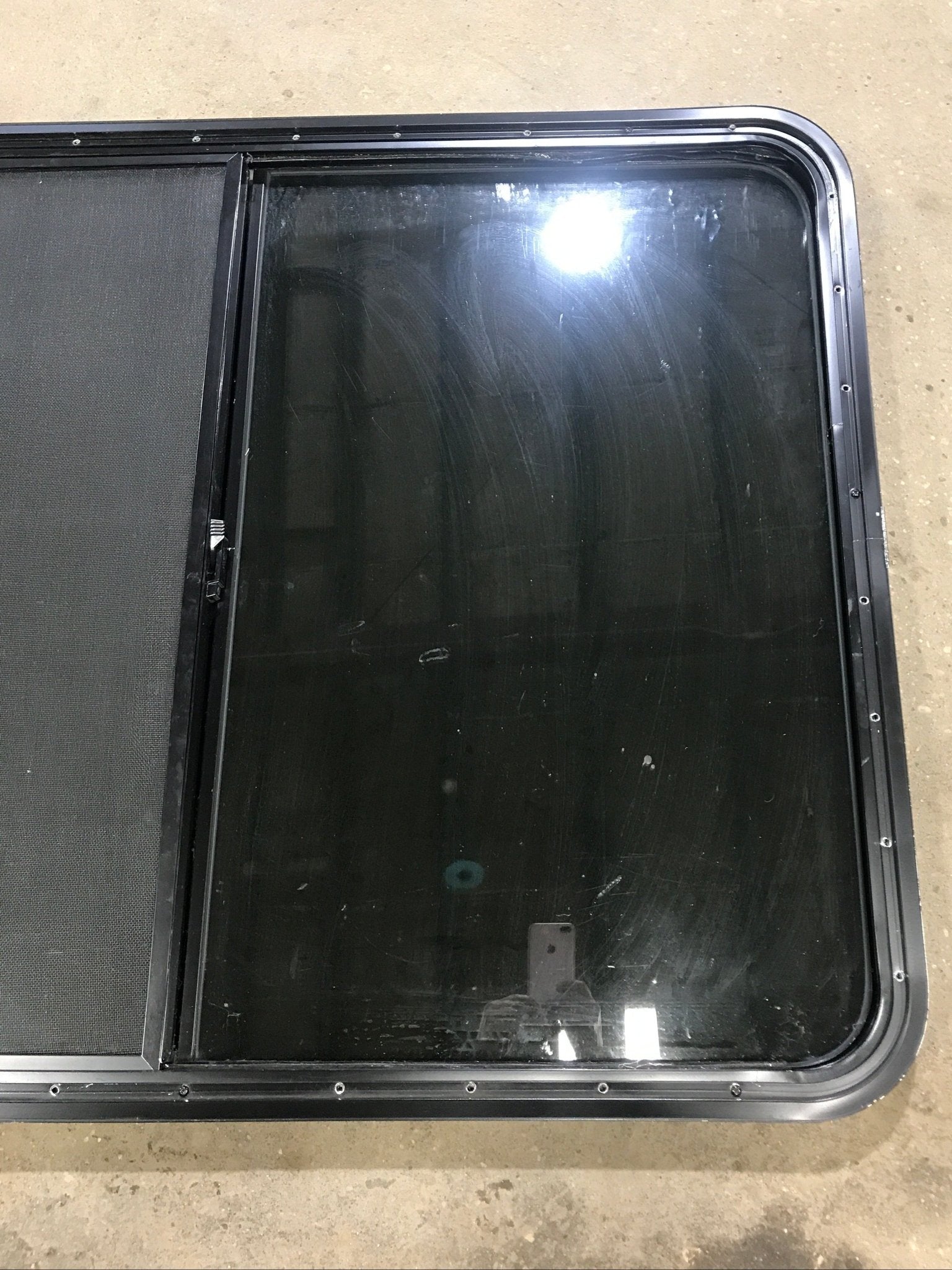 Used Black Radius Opening Window : 45 1/2