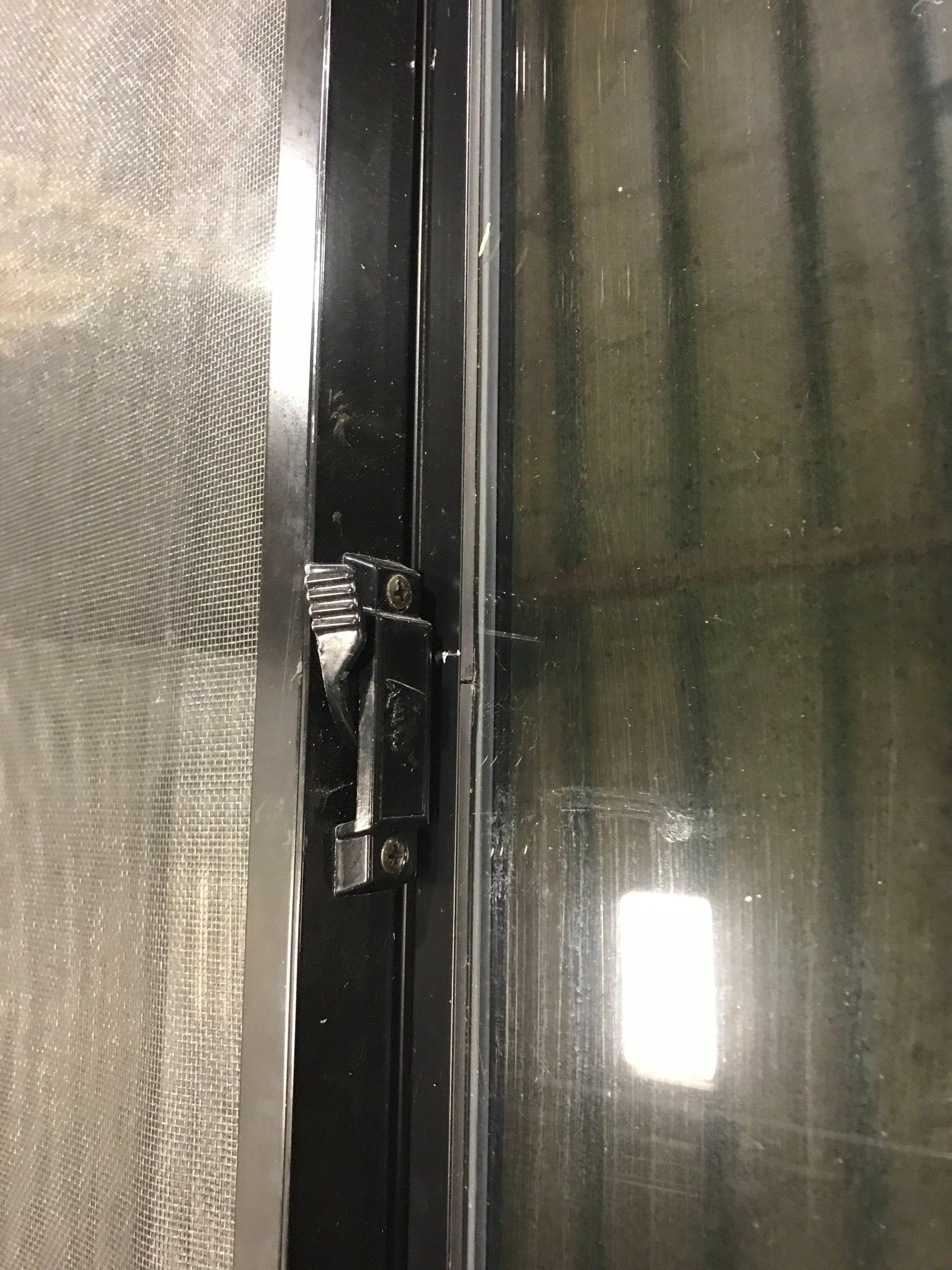 Used Black Radius Opening Window : 45 1/2