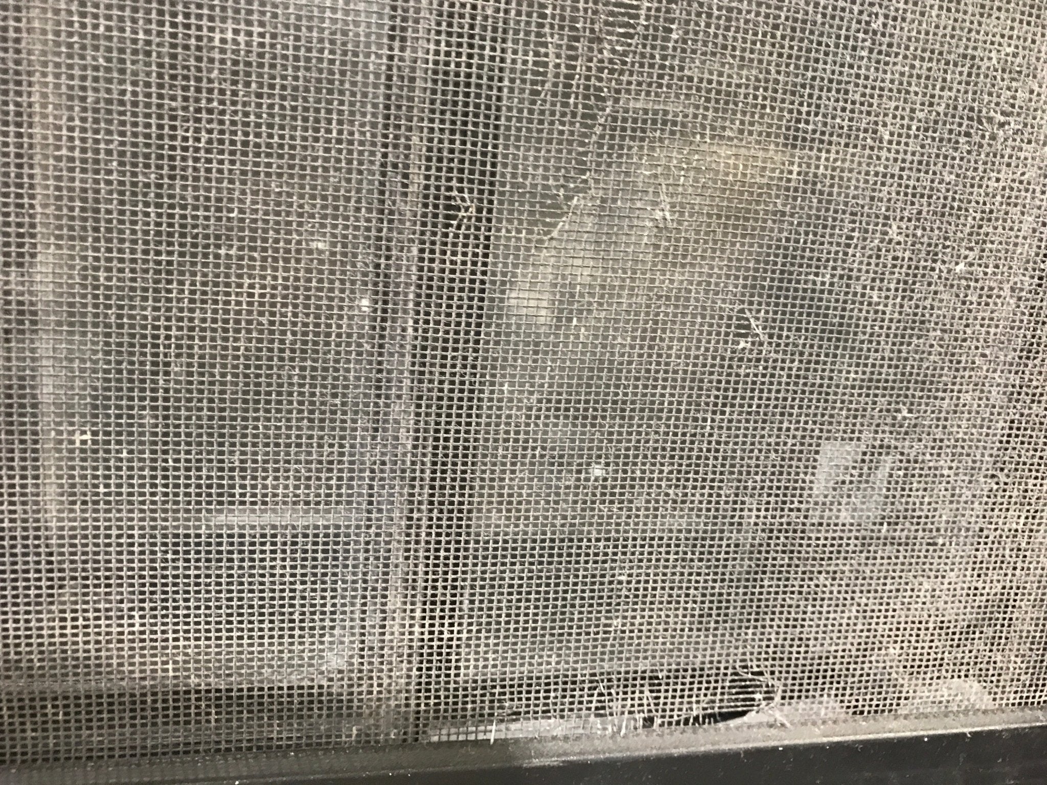 Used Black Radius Opening Window : 45 1/2" W x 35 3/4" H x 2" D - Young Farts RV Parts