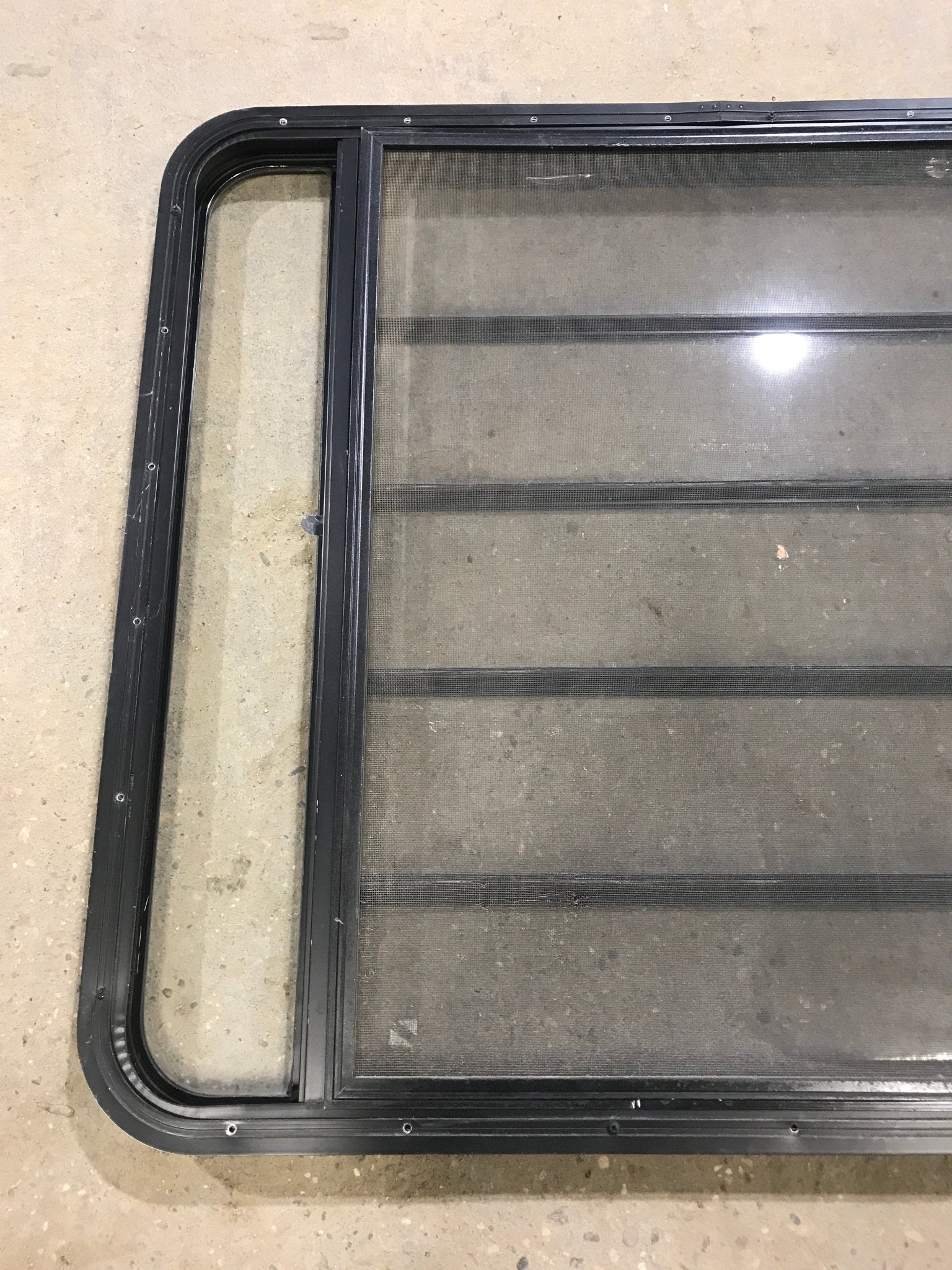 Used Black Radius Opening Window : 45 1/2