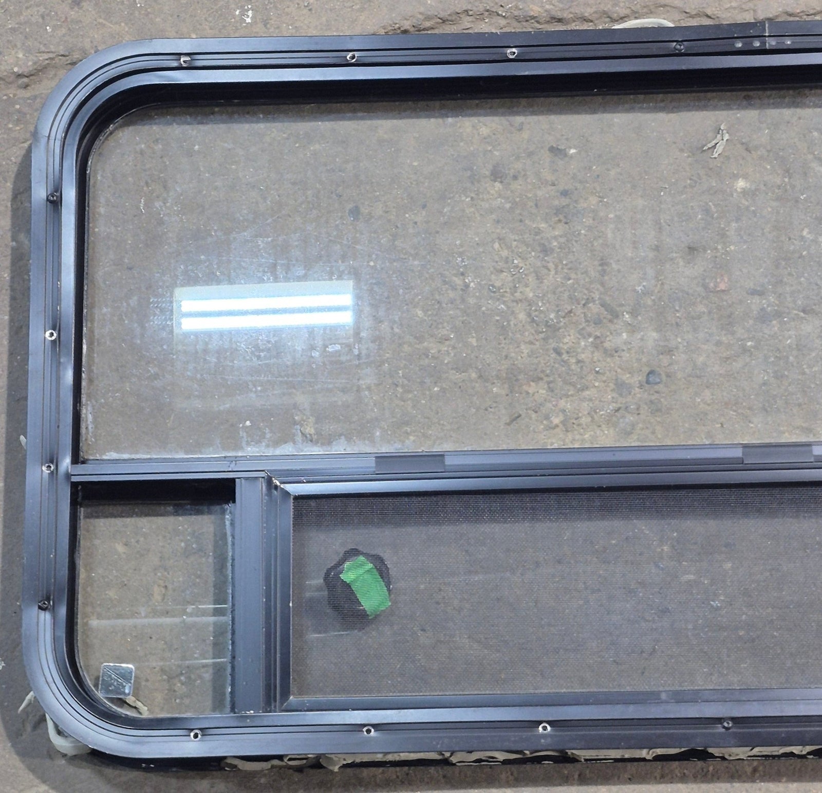 Used Black Radius Opening Window : 45 1/4